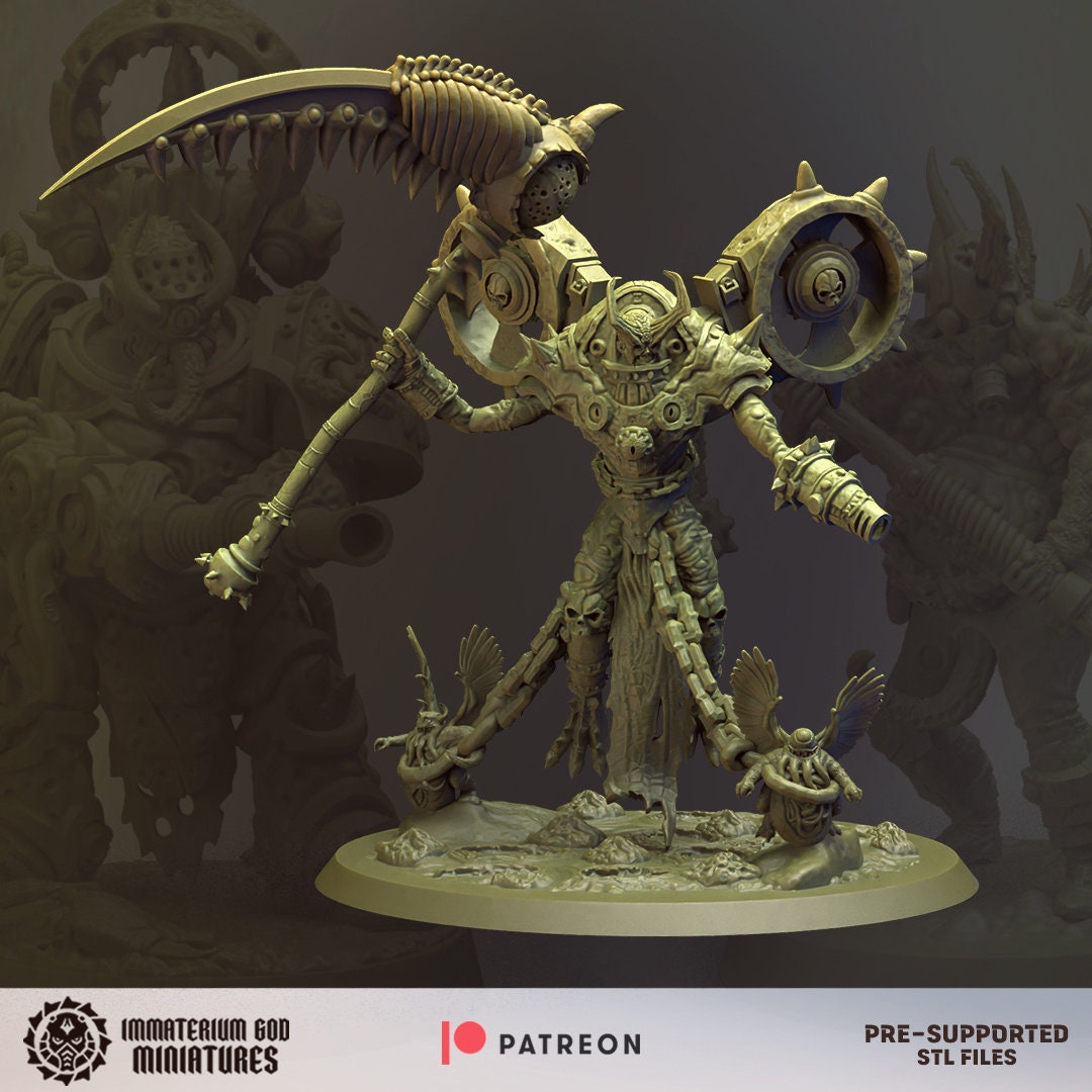 Mortus The Plaguelord | Sons of Decay | Immaterium God Miniatures | 12K Prints