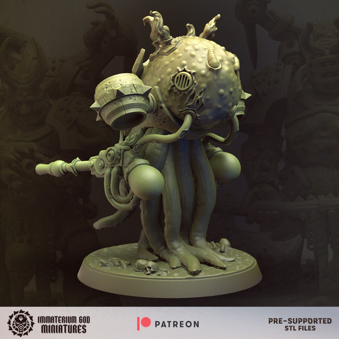 Plague Crusher & Spreader | Sons of Decay | Immaterium God Miniatures | 12K Prints