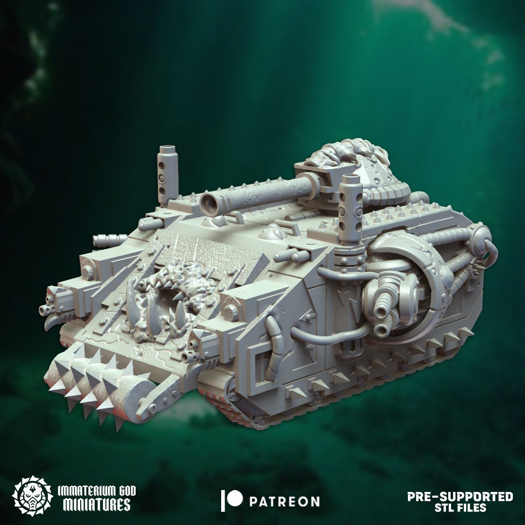 Plague Ironclad | Echoes From The Abyss | Immaterium God Miniatures | 12K Prints