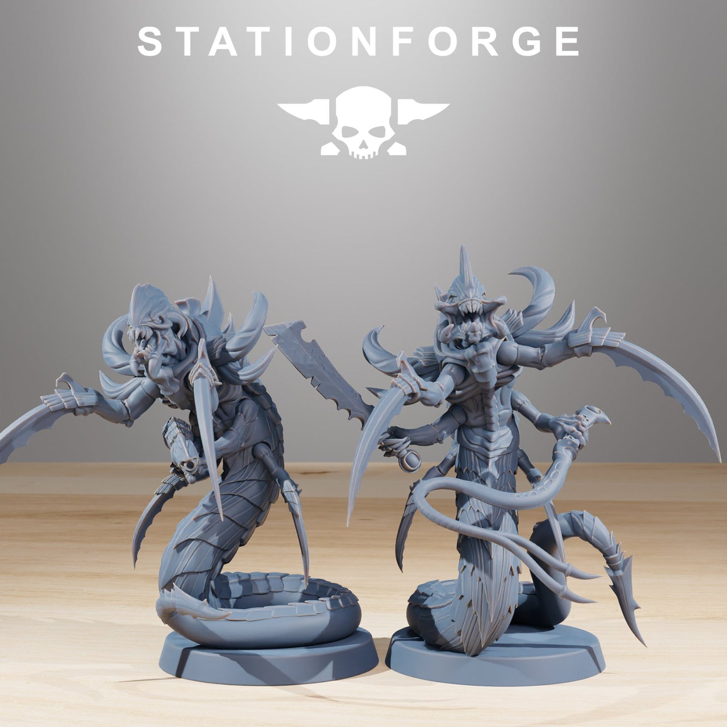Xenarid Serpents | Set of 10 Minis | StationForge | 12K Prints