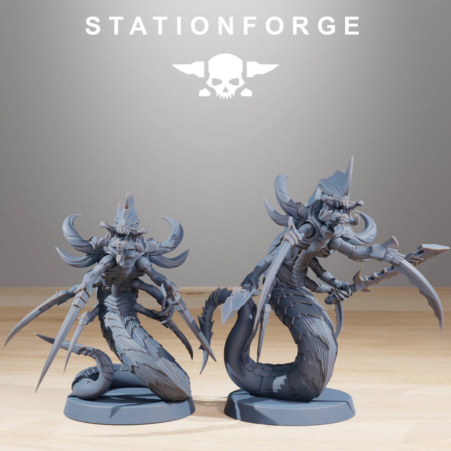 Xenarid Serpents | Set of 10 Minis | StationForge | 12K Prints