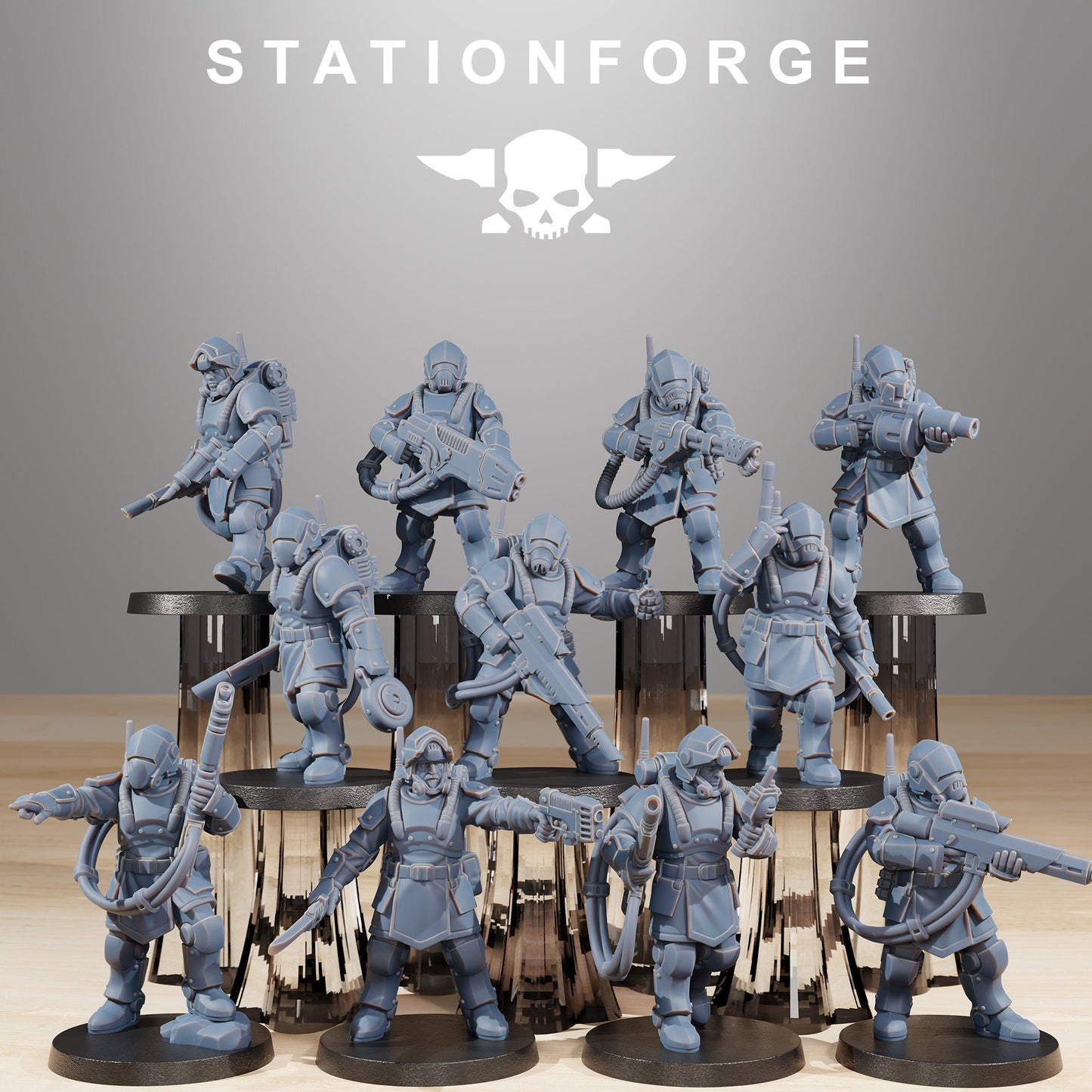 RoyalGuard Commandos | Set of 11 Minis | StationForge | 12K Prints