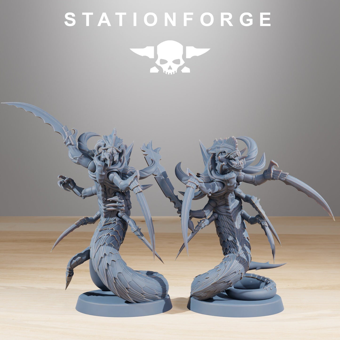 Xenarid Serpents | Set of 10 Minis | StationForge | 12K Prints