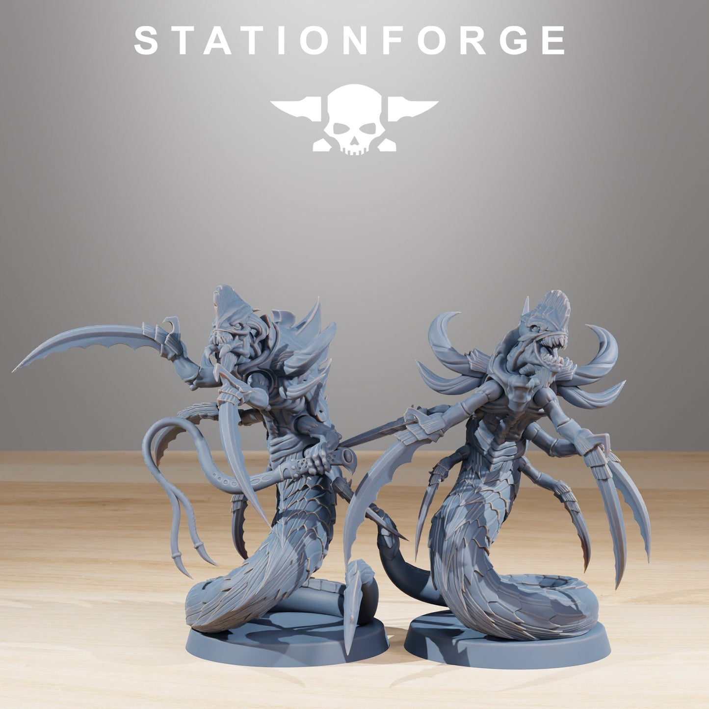 Xenarid Serpents | Set of 10 Minis | StationForge | 12K Prints