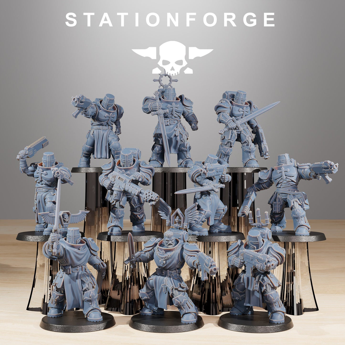 Socratis Zealots | Set of 10 Minis | StationForge | 12K Prints