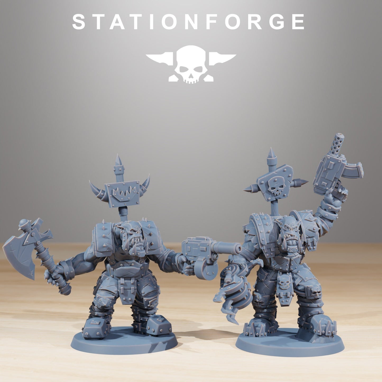 Orkaz SkullKrushers | Set of 10 Minis | StationForge | 12K Prints