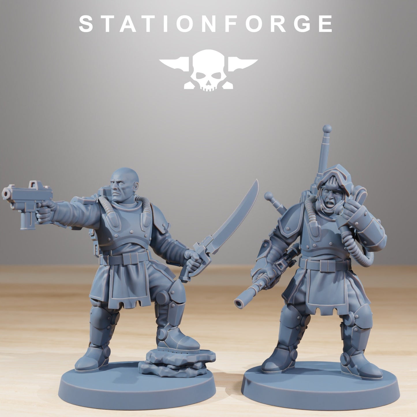 RoyalGuard Infantry | Set of 10 Minis | StationForge | 12K Prints
