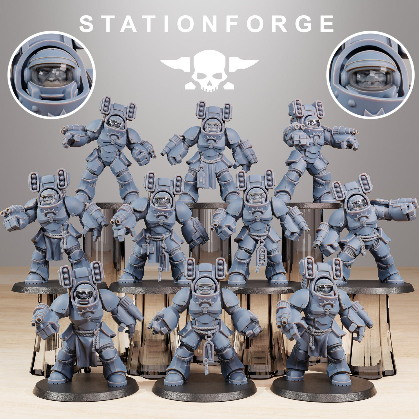 Socratis Support Vanguards | Set of 10 Minis | StationForge | 12K Prints