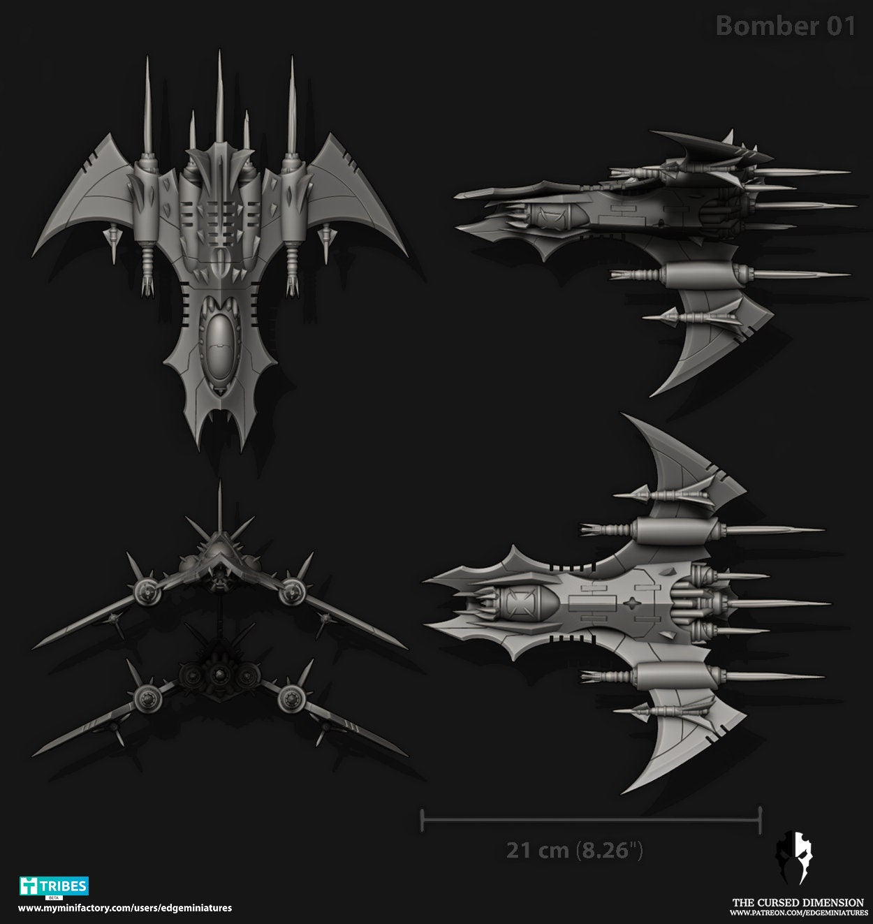 Bomber Jets | Edge Miniatures - Cursed Elves | 12K Prints