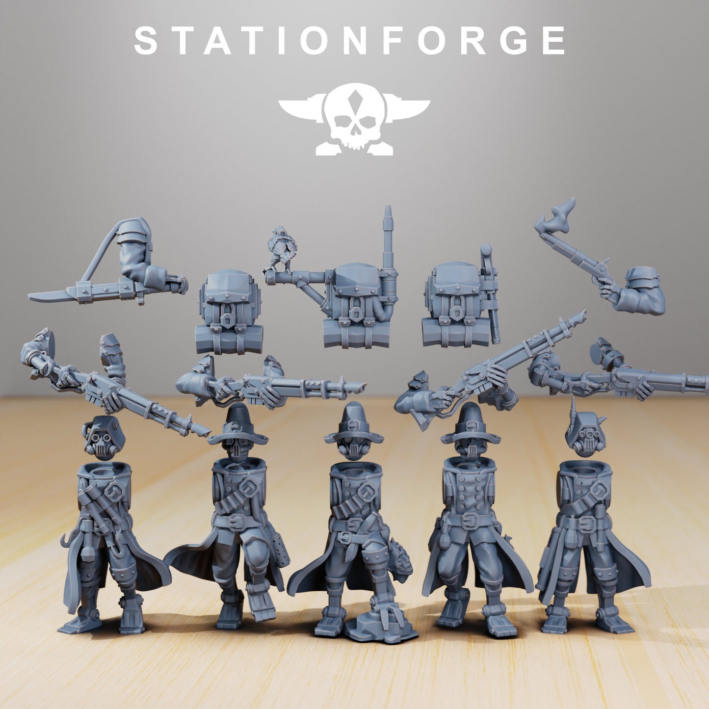 Scavenger Bounty Hunters | Set of 5 Minis | StationForge | 12K Prints