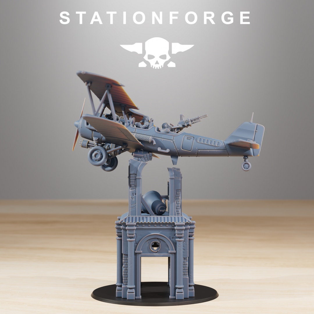 GrimGuard SF-14A Biplane | StationForge | 12K Prints