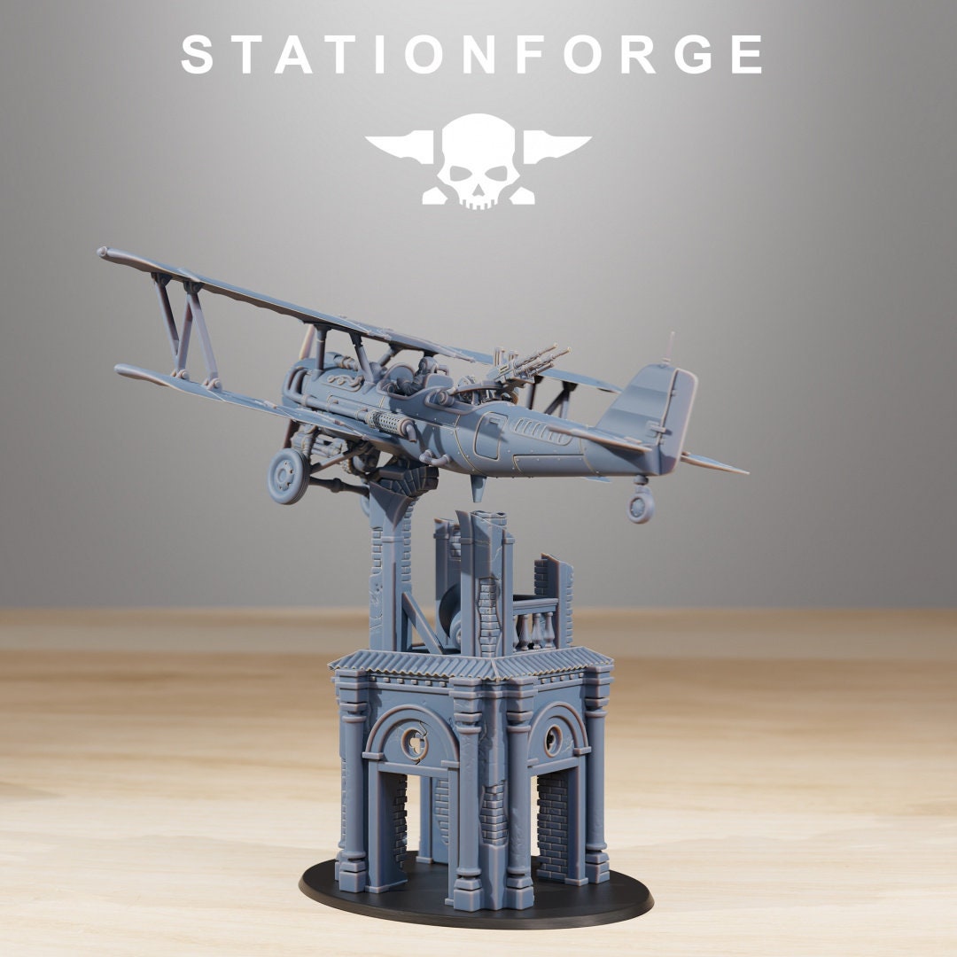GrimGuard SF-14A Biplane | StationForge | 12K Prints