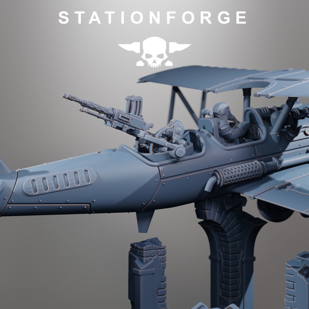 GrimGuard SF-14A Biplane | StationForge | 12K Prints