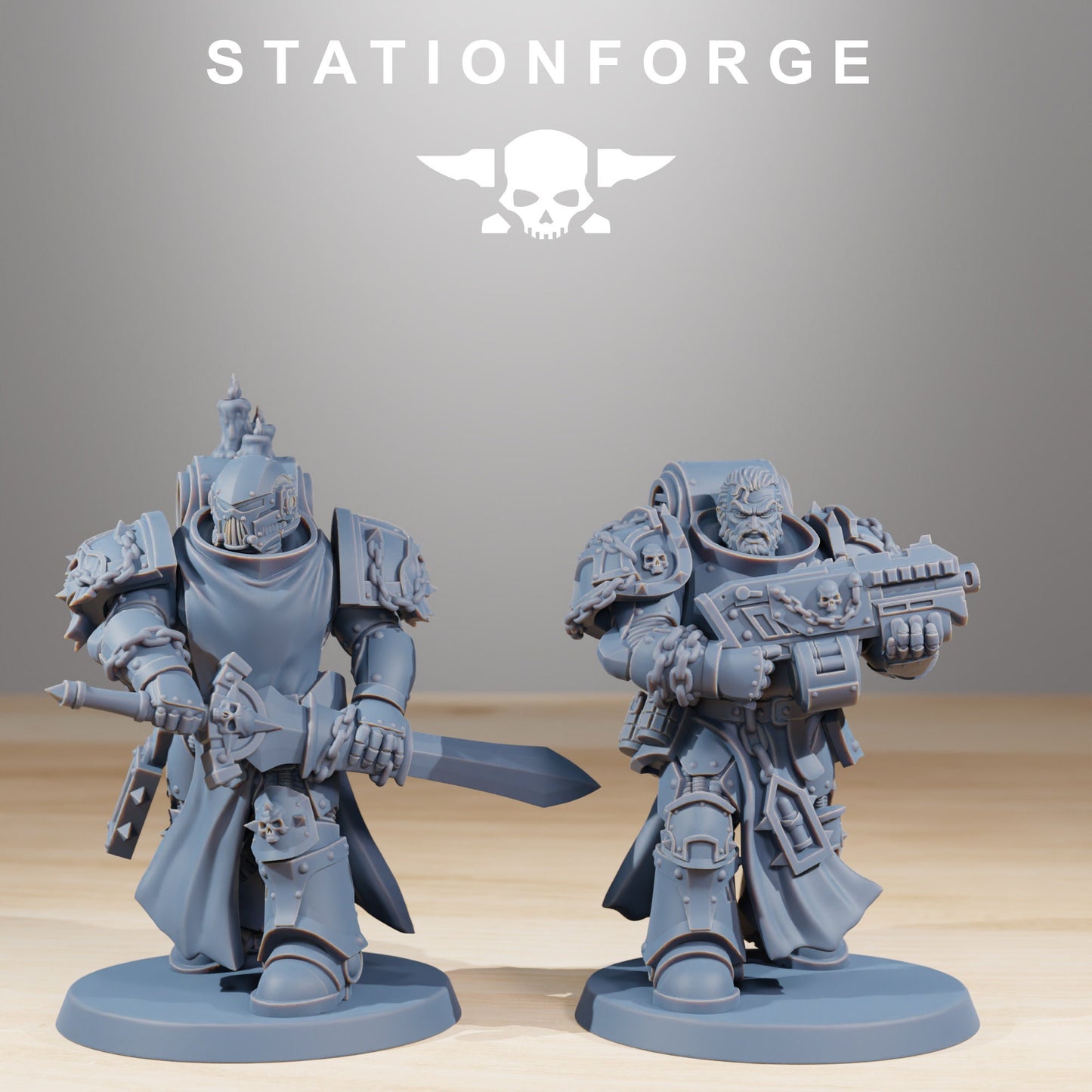 Socratis Crusaders | Set of 10 Minis | StationForge | 12K Prints