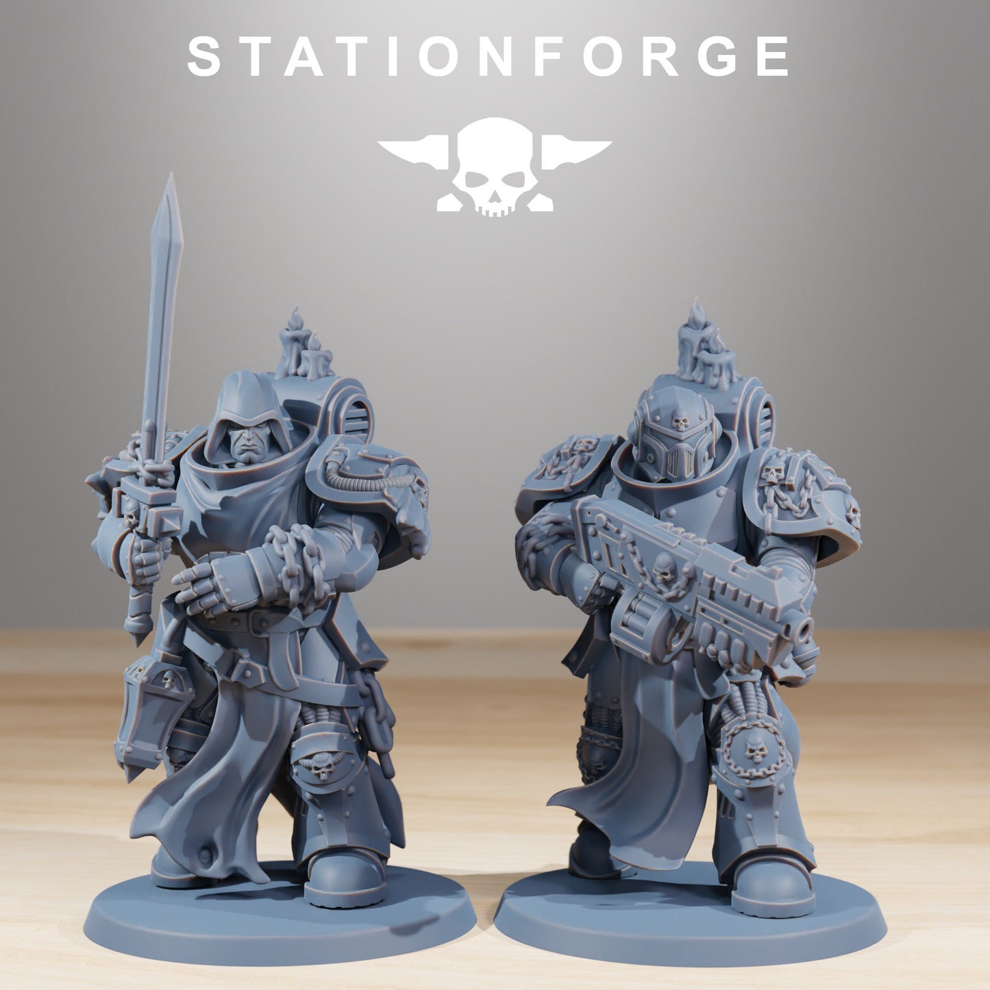 Socratis Crusaders | Set of 10 Minis | StationForge | 12K Prints