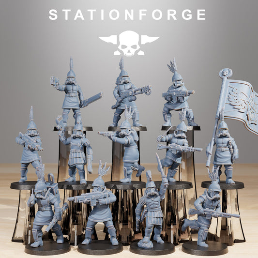 GrimGuard Aquilastra | Set of 12 Minis | StationForge | 12K Prints