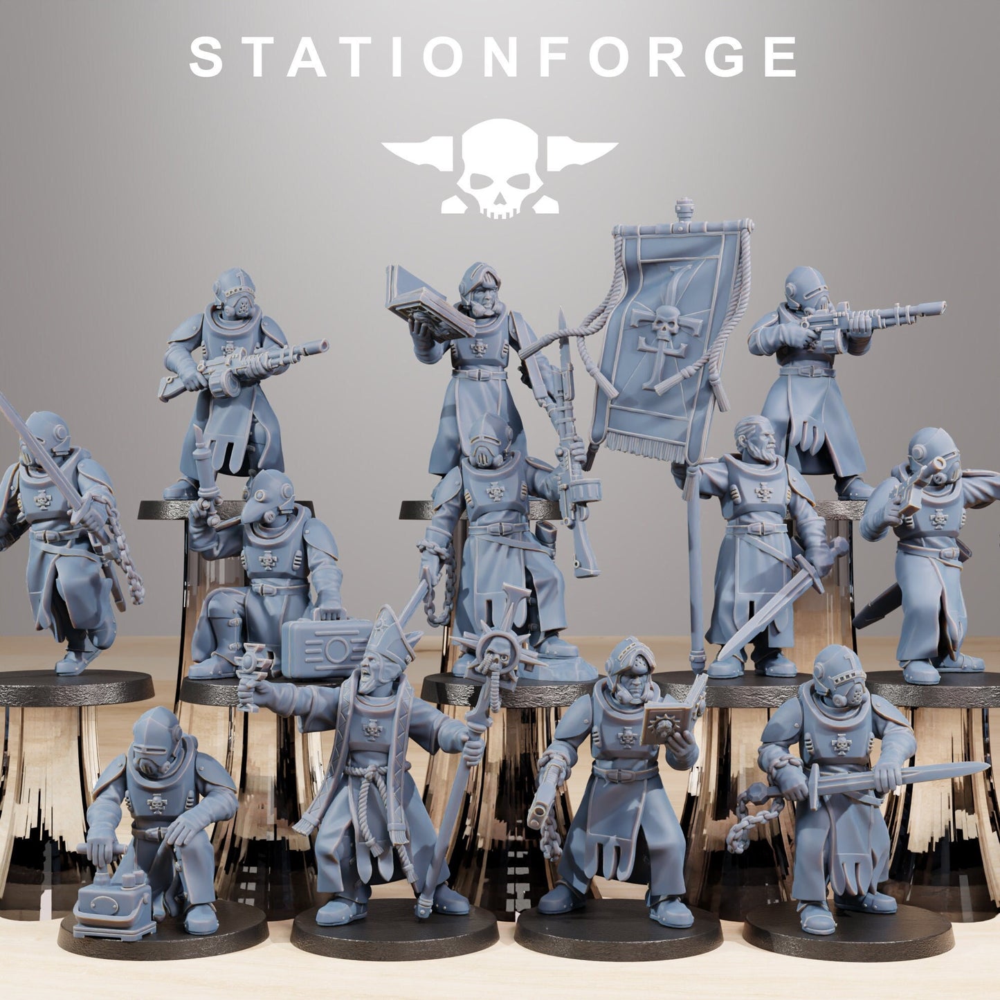 RoyalGuard Templars | Set of 12 Minis | StationForge | 12K Prints