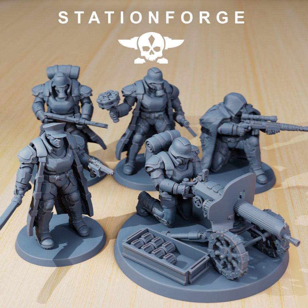 GrimGuard Delta Squad | StationForge | 12K Prints