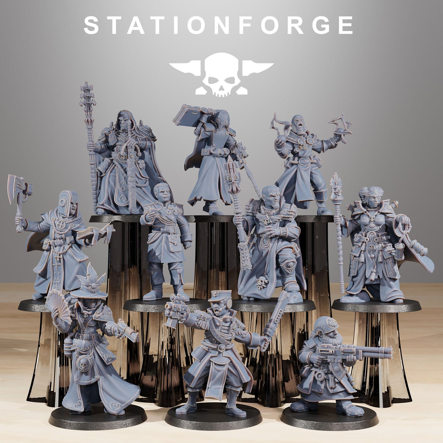 RoyalGuard Elites | Set of 10 Minis | StationForge | 12K Prints