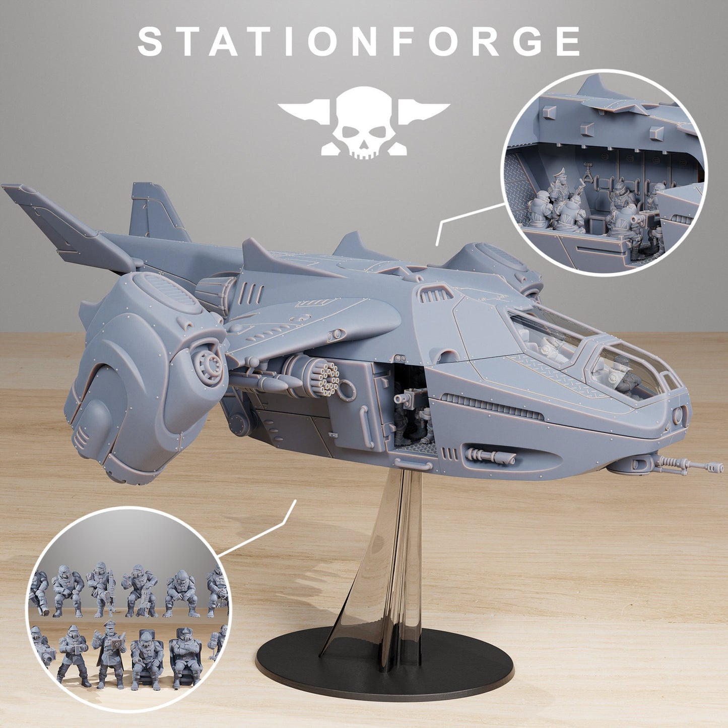 Vaskar Dropship | StationForge | 12K Prints