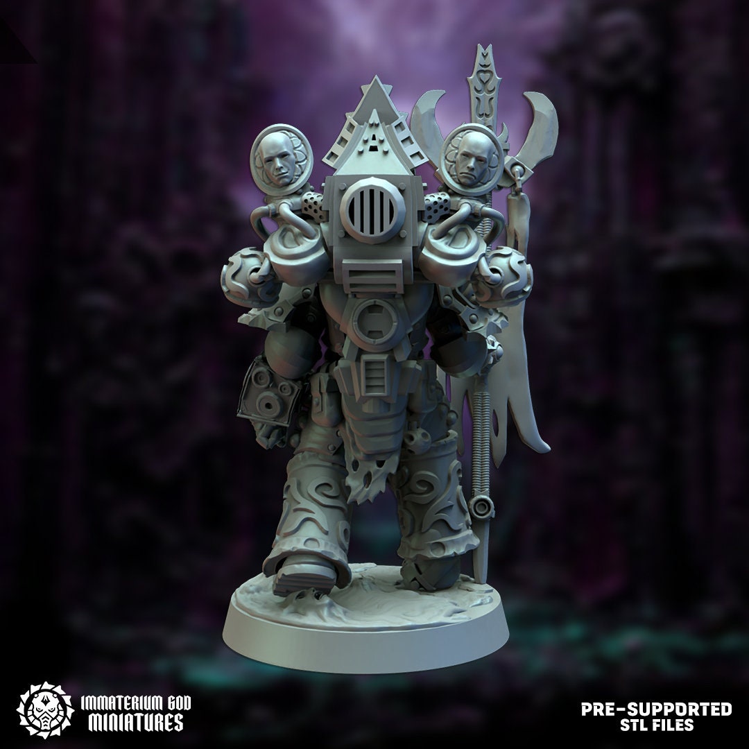 Sonic Specialist - Standard Bearer | Citadel of Pain | Immaterium God Miniatures | 12K Prints