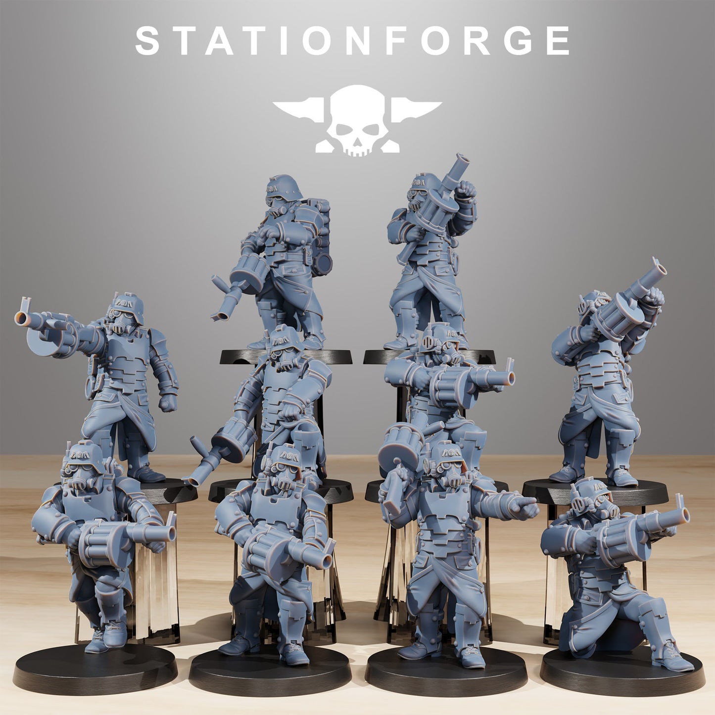GrimGuard Tinkers 2.0 | Set of 10 Minis | StationForge | 12K Prints