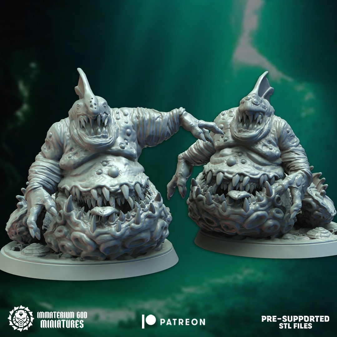Putrid Worms | Echoes From The Abyss | Immaterium God Miniatures | 12K Prints