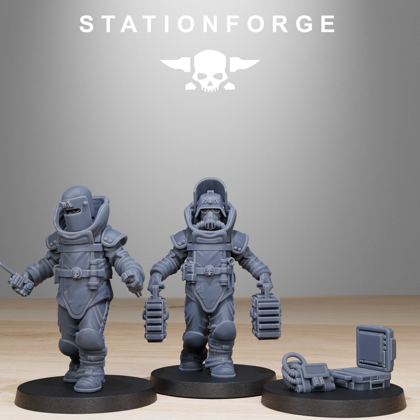 GrimGuard Bomb Squad | Set of 12 Minis | StationForge | 12K Prints