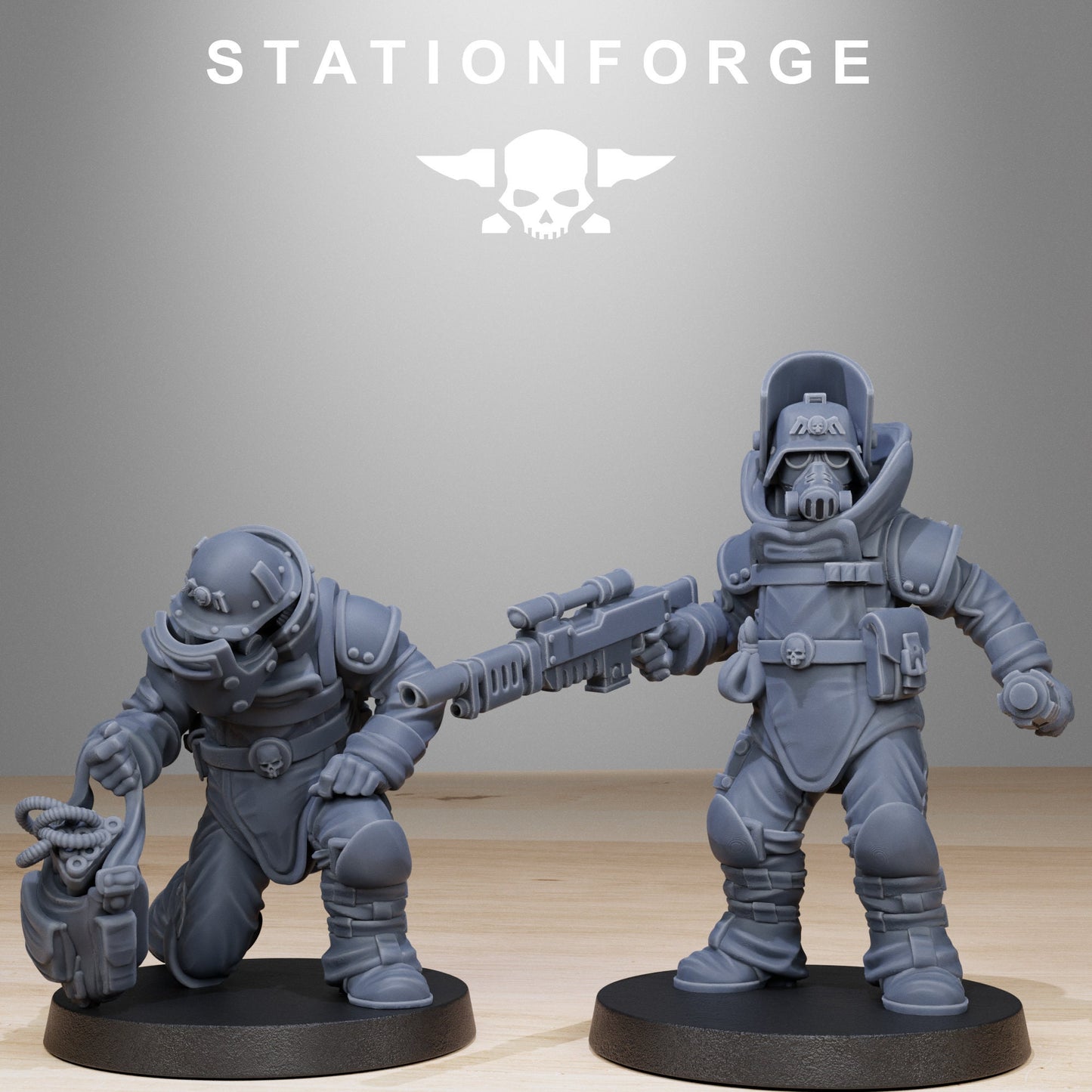 GrimGuard Bomb Squad | Set of 12 Minis | StationForge | 12K Prints