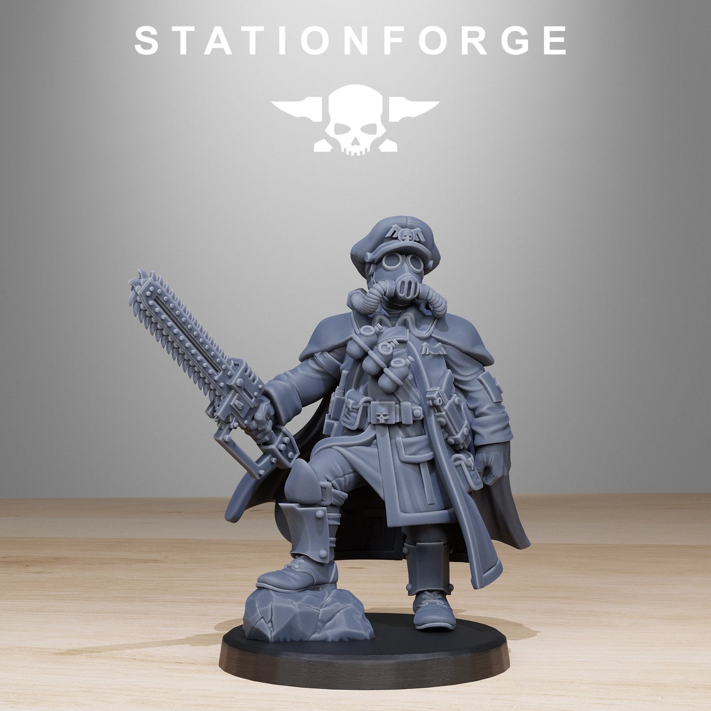 GrimGuard Frostwatch Officer Pose 1 | StationForge | 12K Prints