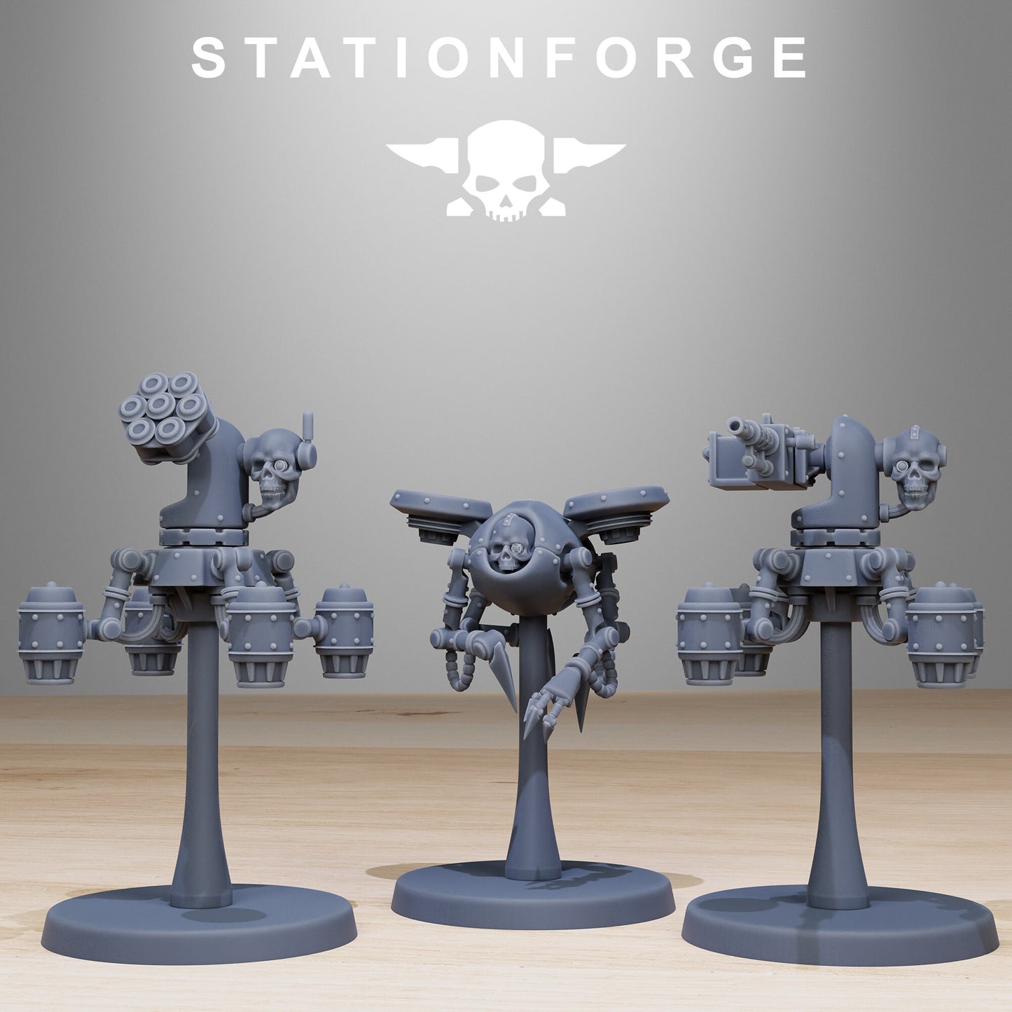 Scavenger Drones | Set of 20 Minis | StationForge | 12K Prints