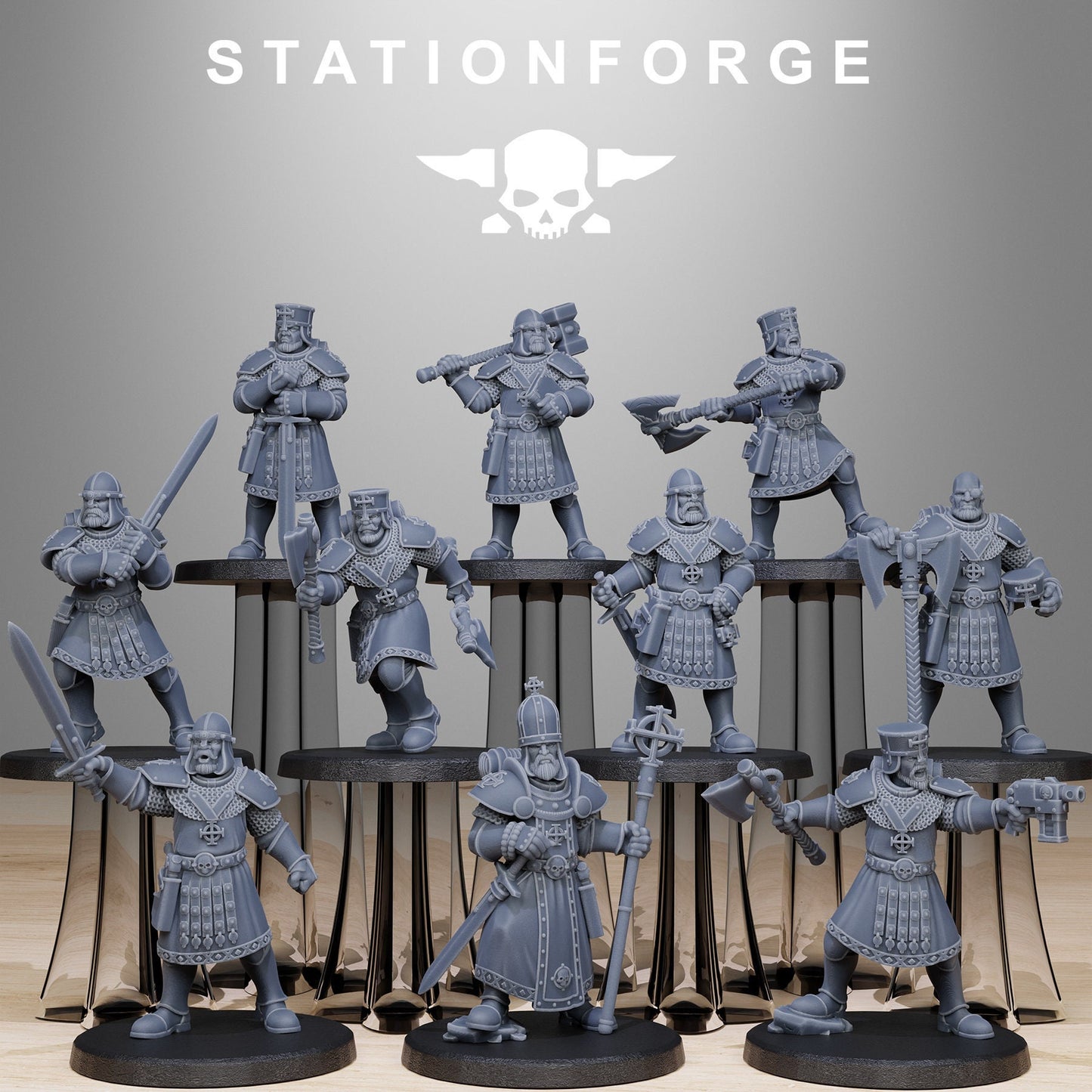 Vodalites Melee Infantry | Set of 10 Minis | StationForge | 12K Prints