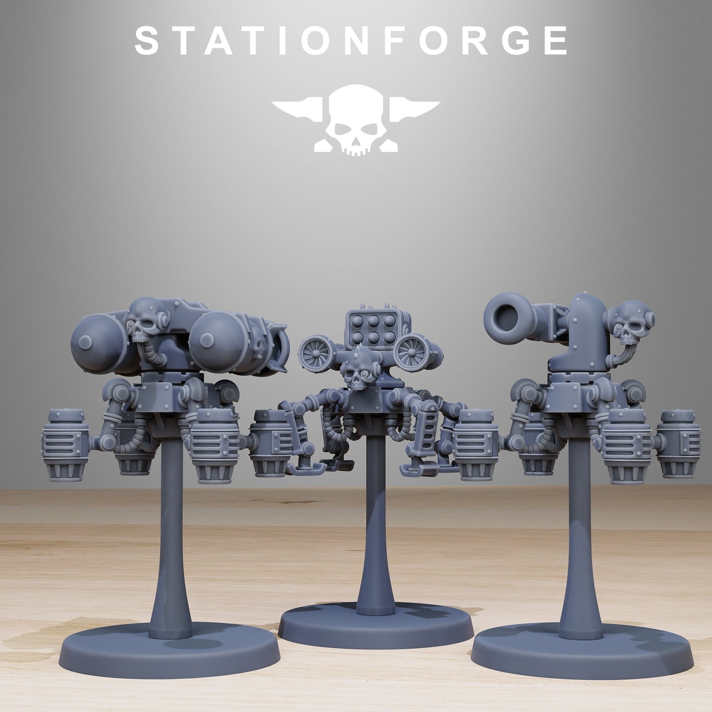 Scavenger Drones | Set of 20 Minis | StationForge | 12K Prints