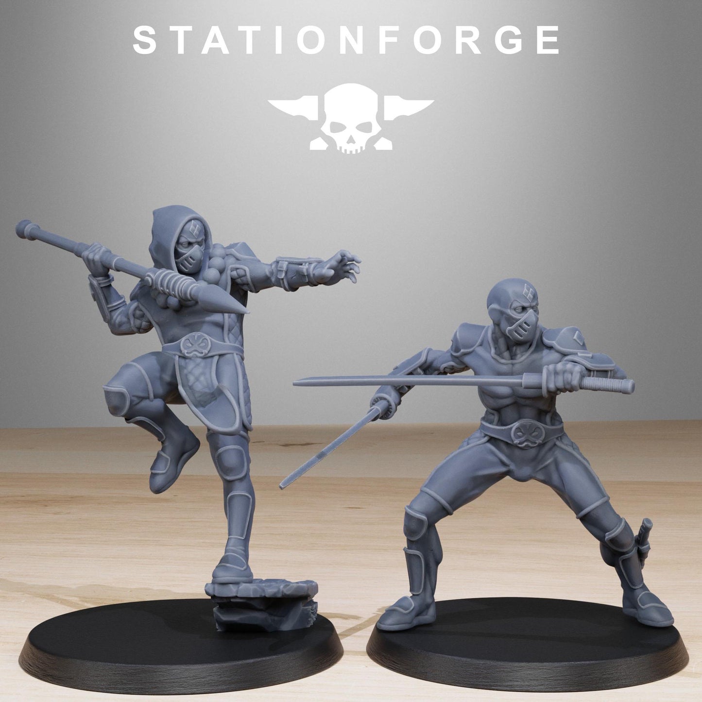GrimCorp Jesters | Set of 10 Minis | StationForge | 12K Prints
