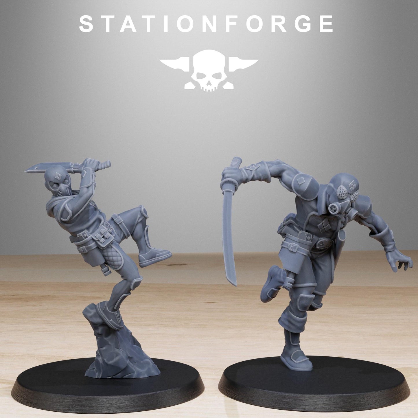 GrimCorp Jesters | Set of 10 Minis | StationForge | 12K Prints