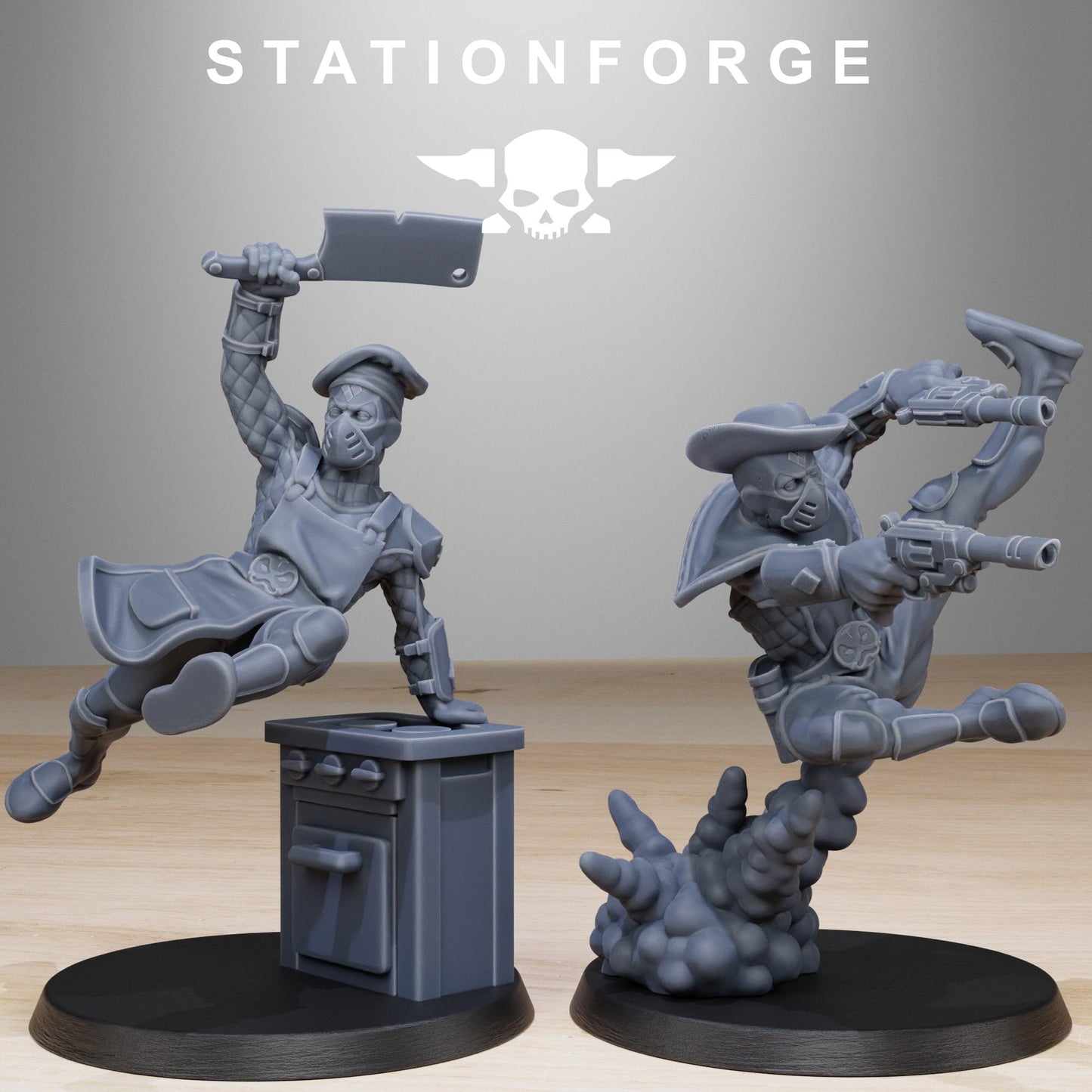GrimCorp Jesters | Set of 10 Minis | StationForge | 12K Prints