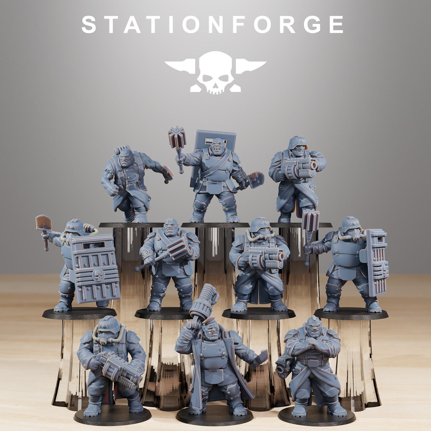 Grimguard Mutants | Set of 10 Minis | StationForge | 12K Prints