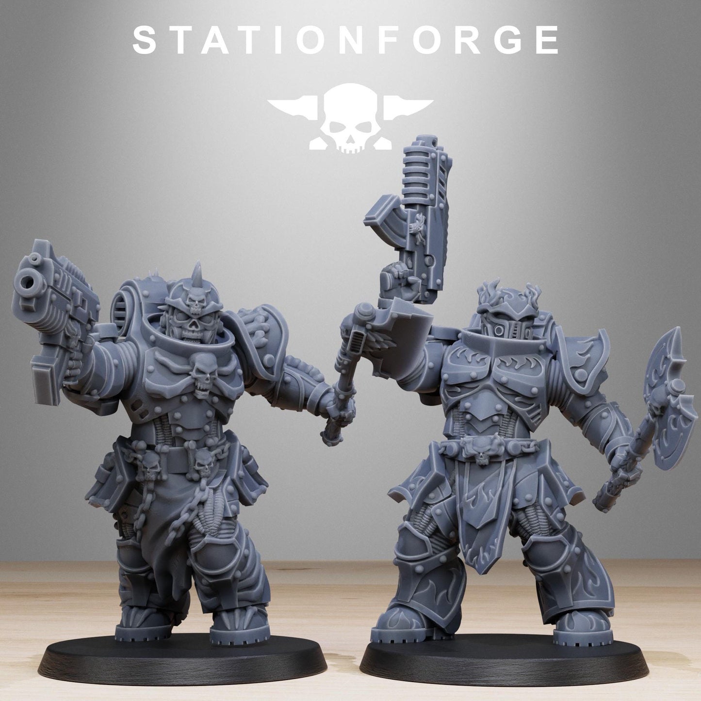 Socratis Dragon Knights | Set of 10 Minis | StationForge | 12K Prints