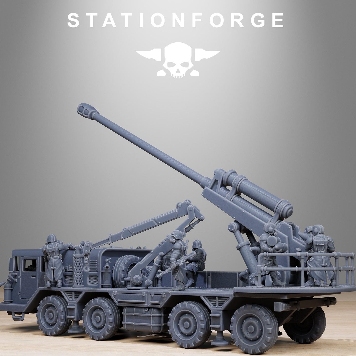 GrimGuard Artillery Vehicle | StationForge | 12K Prints
