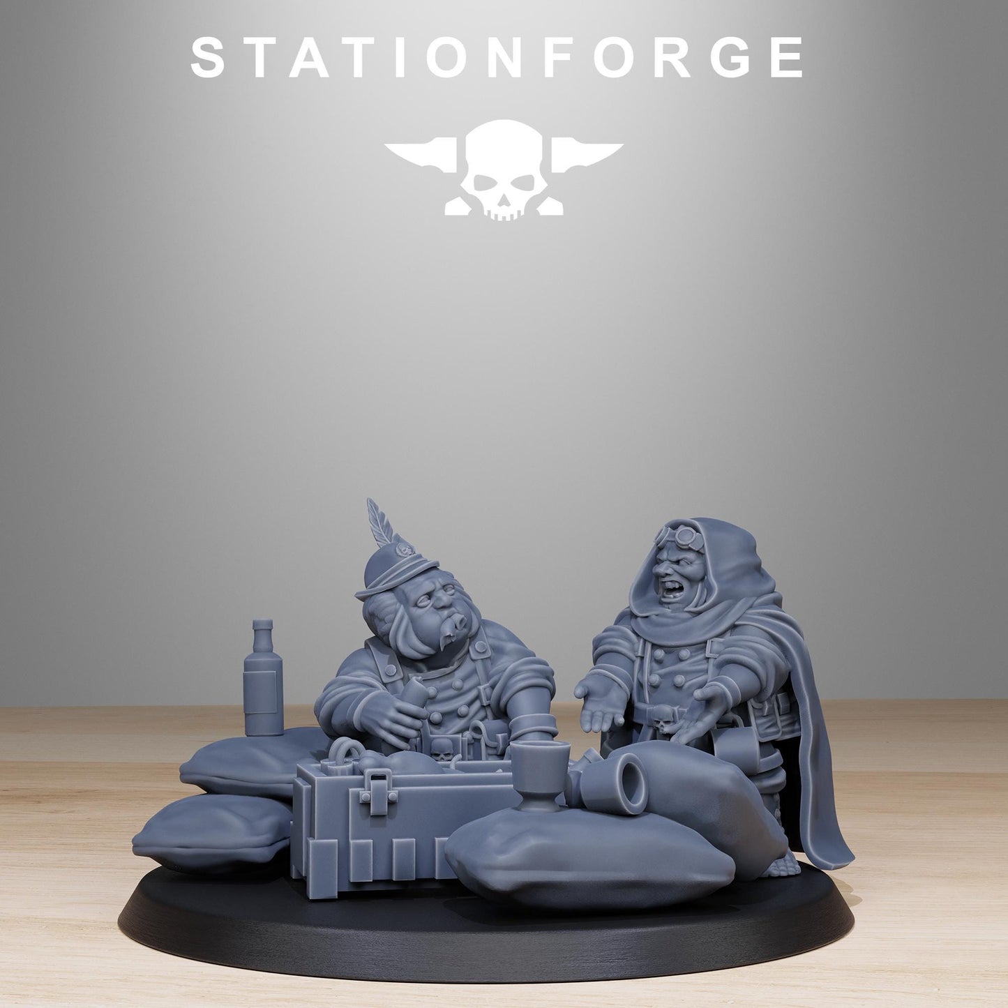 GrimGuard Skulldart Trappers | Set of 13 Minis | StationForge | 12K Prints