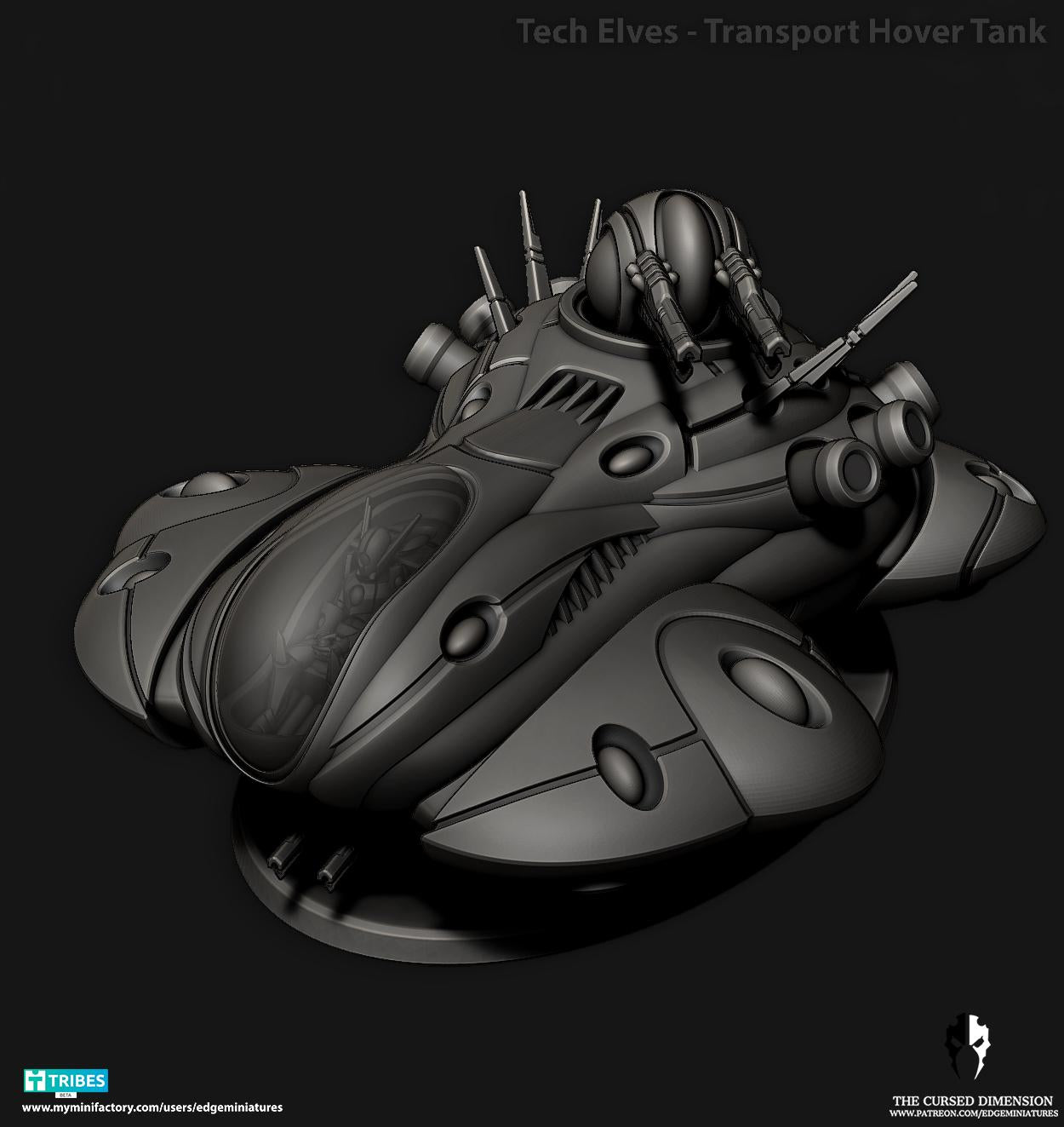Transport Tank | Edge Miniatures - Tech Elves Base Set | 12K Prints