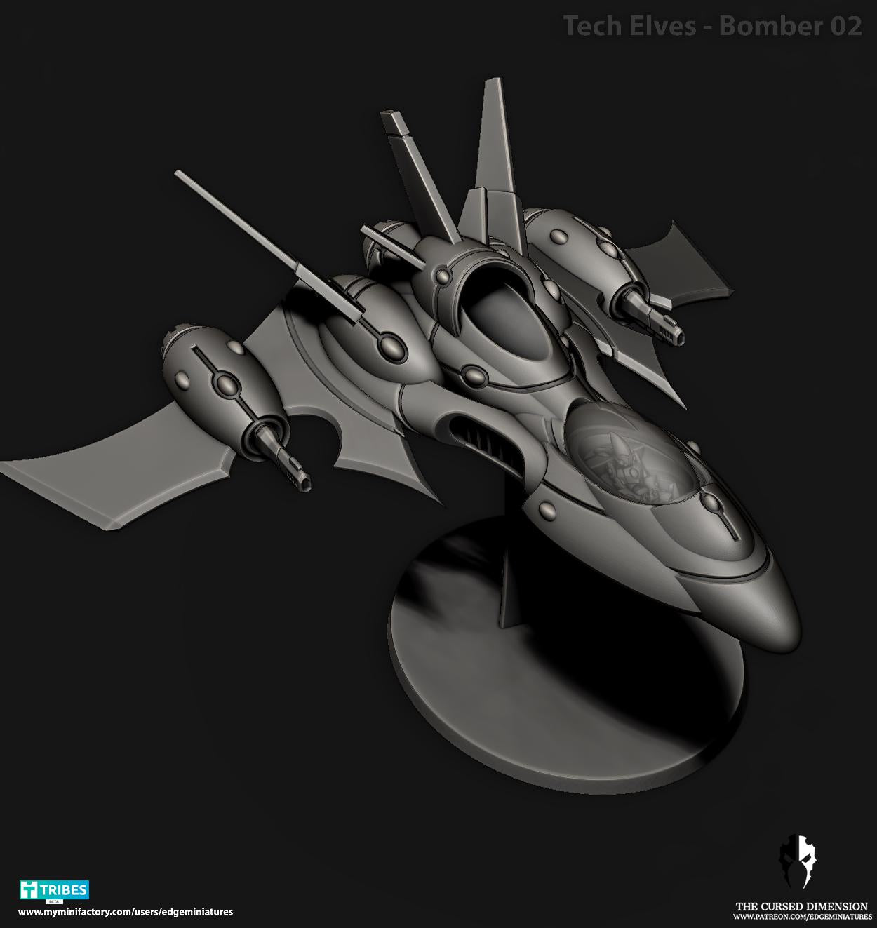 Bomber Jets | Edge Miniatures - Tech Elves | 12K Prints