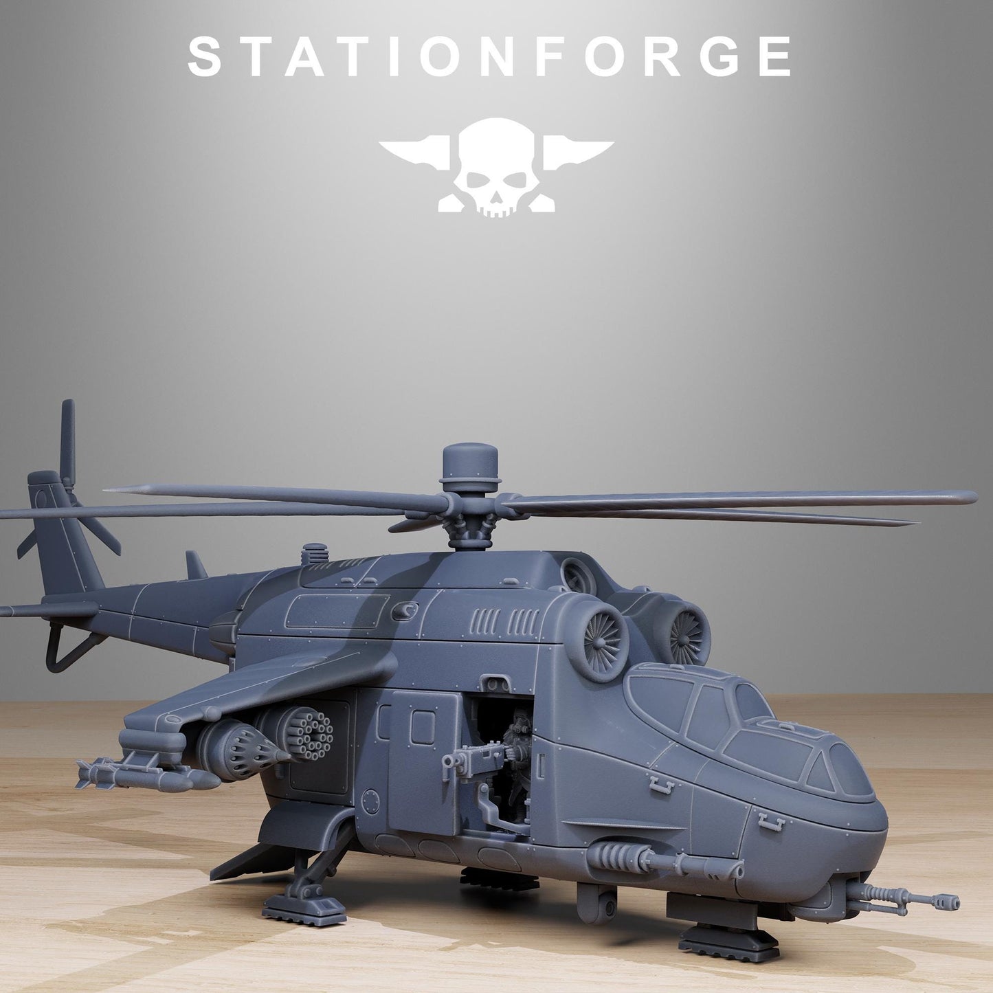 GrimGuard Helicopter | StationForge | 12K Prints
