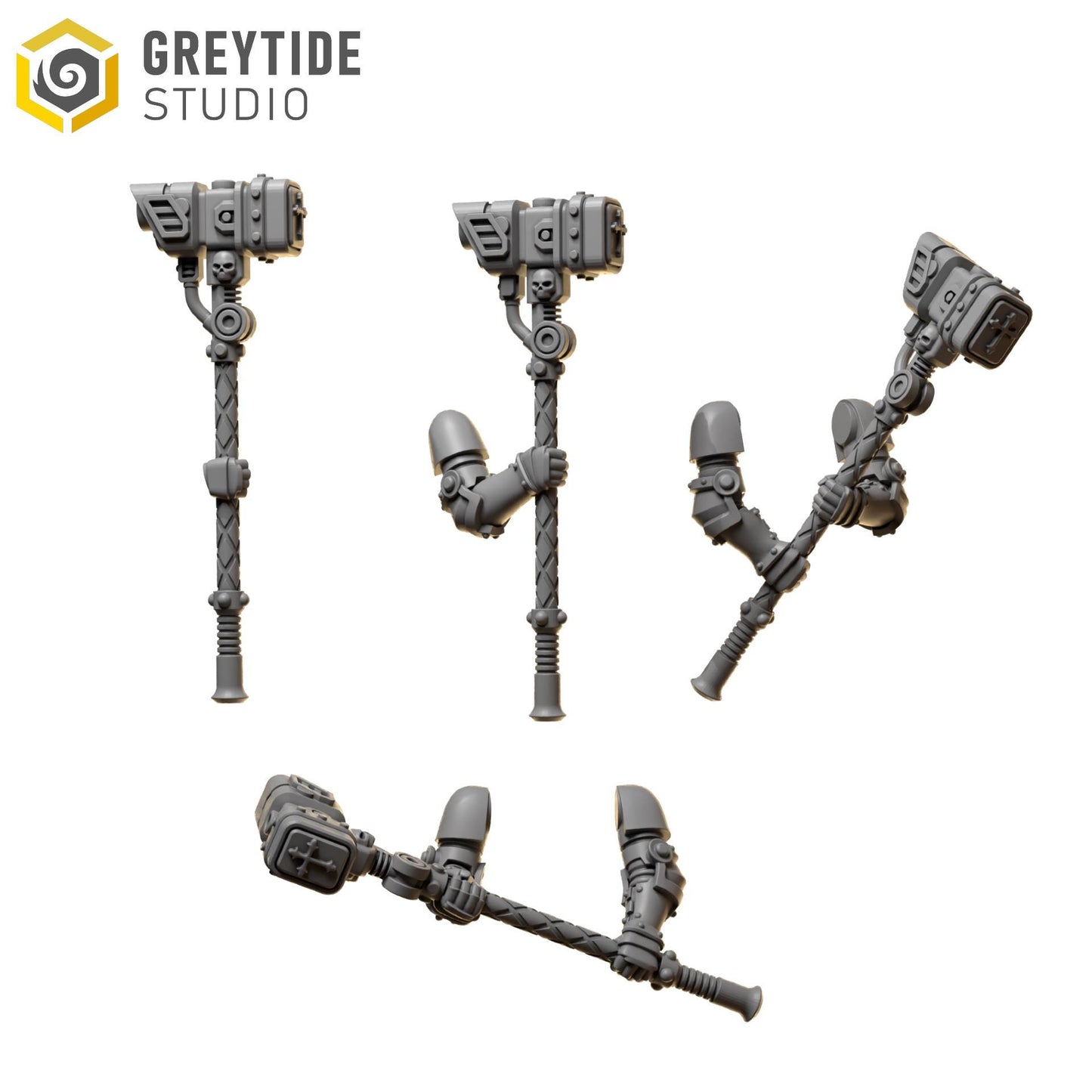 Two Handed Hammers | Set of 5 Pieces | GreyTide Studio - Eternal Pilgrims | 12K Prints
