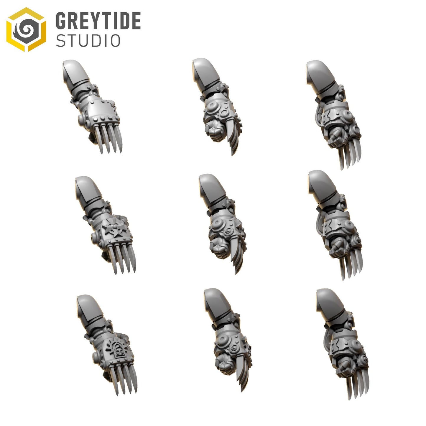 Claws | Set of 9 Pieces | GreyTide Studio - Eternal Pilgrims | 12K Prints
