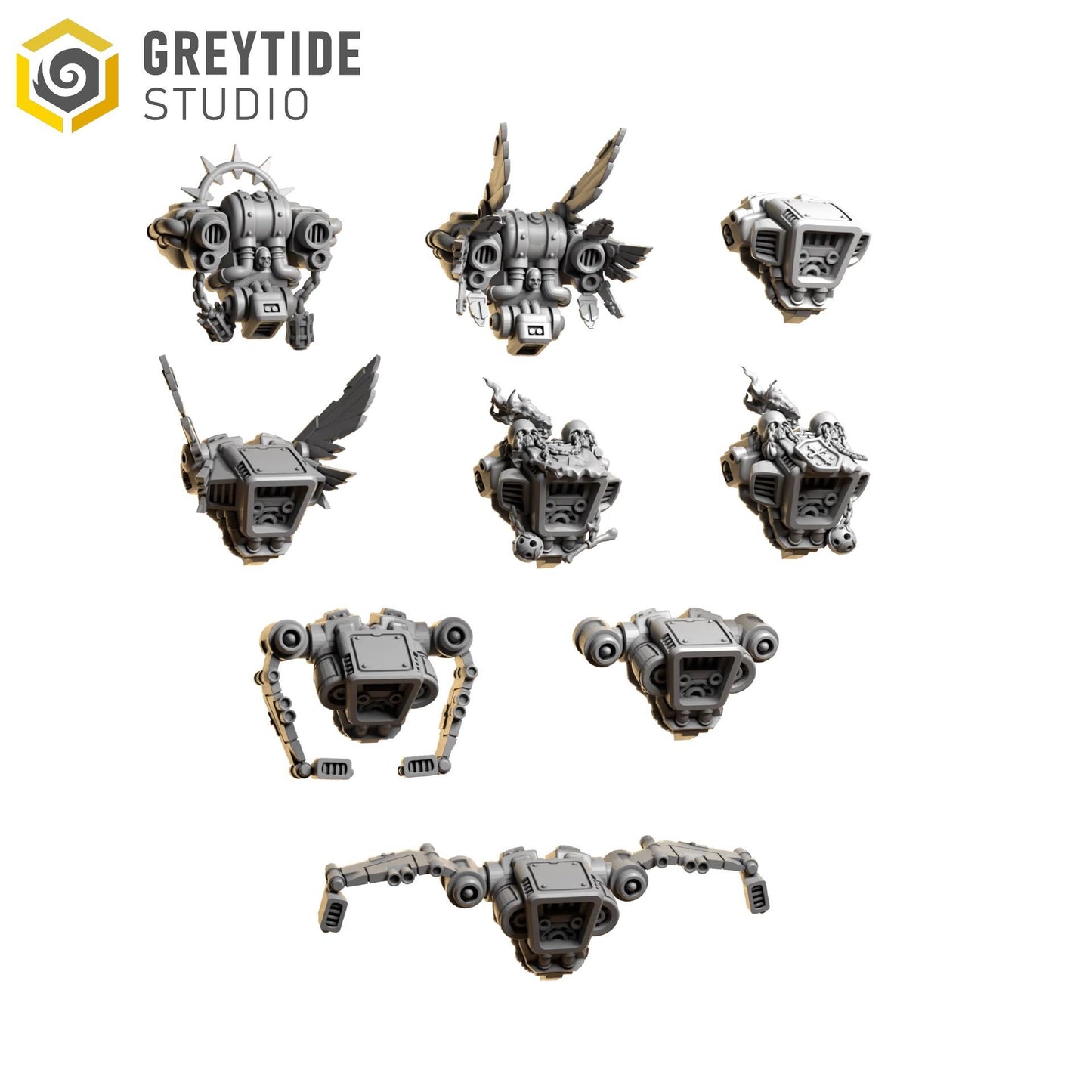 Jetpacks | Set of 10 Pieces | GreyTide Studio - Eternal Pilgrims | 12K Prints
