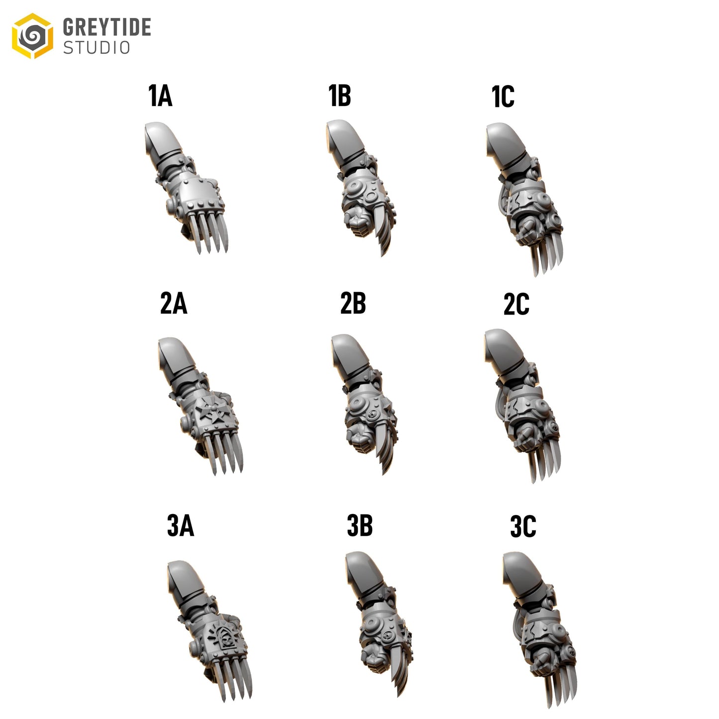 Claws | Set of 9 Pieces | GreyTide Studio - Eternal Pilgrims | 12K Prints