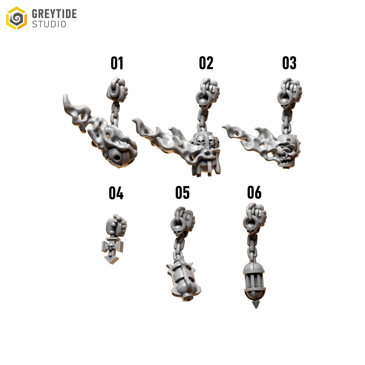 Censer / Incense Burners and Relics | Set of 6 Pieces | GreyTide Studio - Eternal Pilgrims | 12K Prints