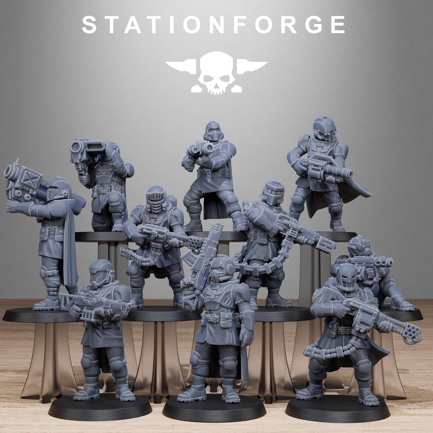 Vaskar Patrol | Set of 10 Minis | StationForge | 12K Prints