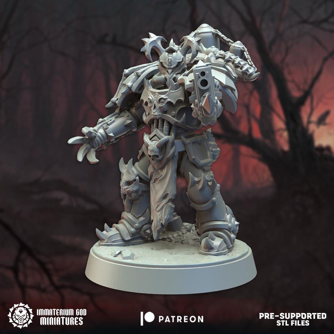 Night Soldiers - Blood Crawlers | Bloodfang Legion | Immaterium God Miniatures | 12K Prints